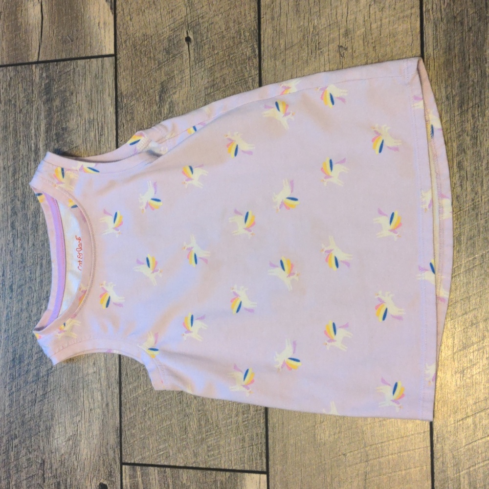 Girls Unicorn Tank Size 5T